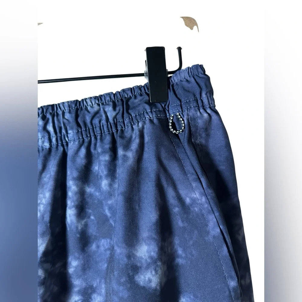Burnside Men’s Tie-Dye Swim Trunks Board Shorts Blue‎ Gray Size M